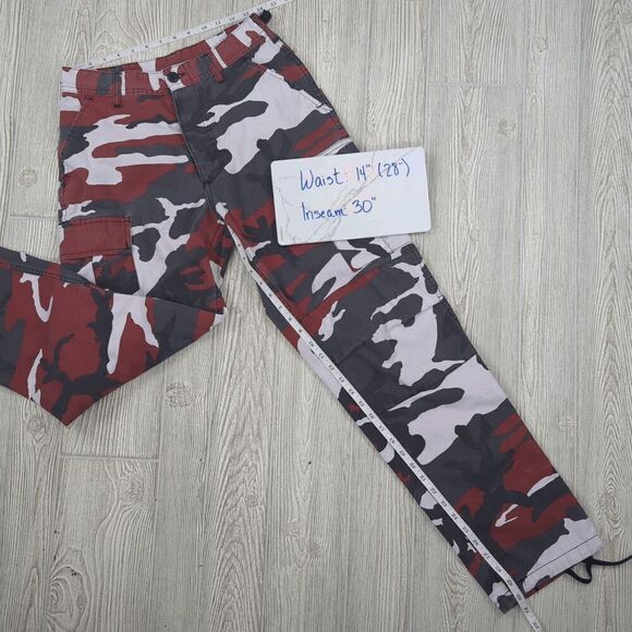 Rothco BDU Pants Mens Small R Red Camo Cargo Fatigue Stock# 1227-0429-KP-0704 - Picture 5 of 10